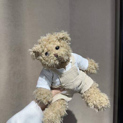 Игрушка Мишка в рубашке и комбинезоне