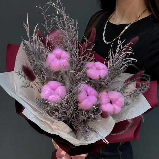 Букет комплимент из сухоцветов 🌸