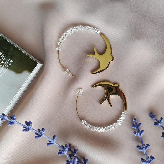 Серьги "птички"