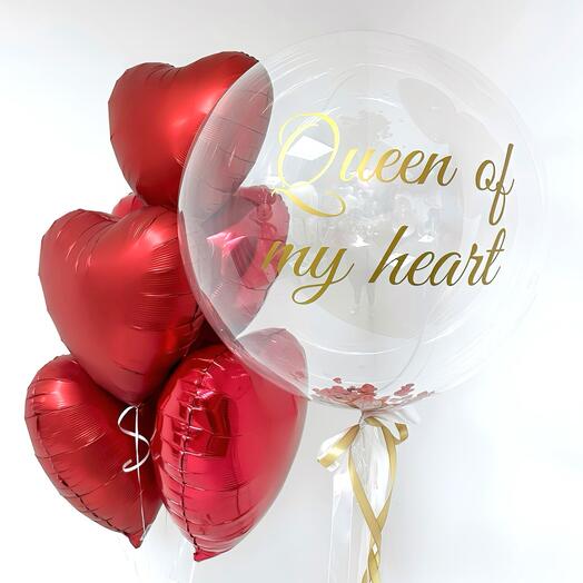 Композиция из шаров Queen of my heart