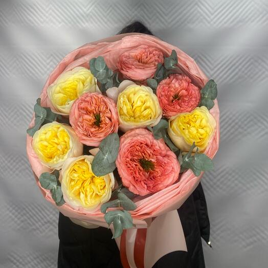 Микс Крупных Пион Роз