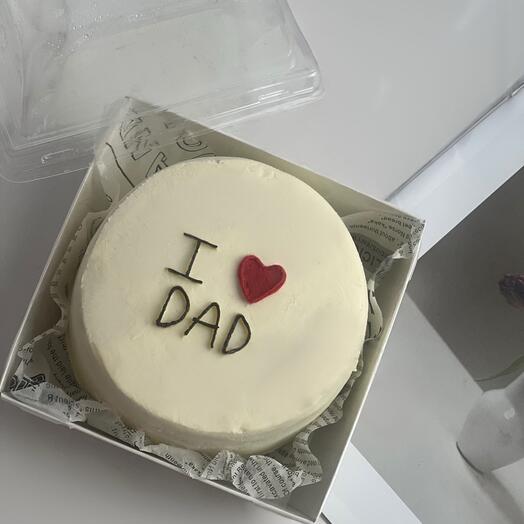 Бенто торт «I love dad» на день рождения папы