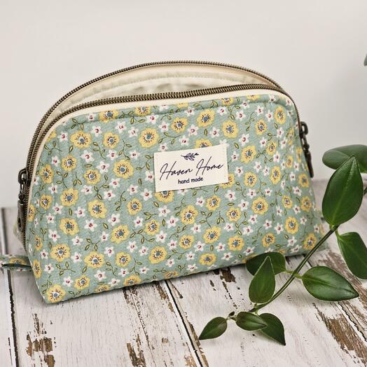 Косметичка ручной работы из премиального хлопка для Девушки