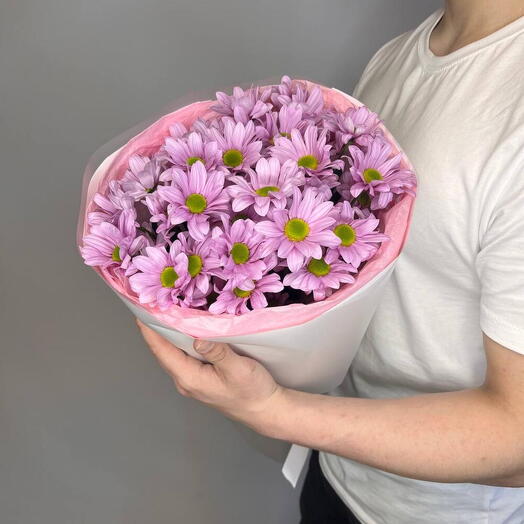 Букет из нежных хризантем