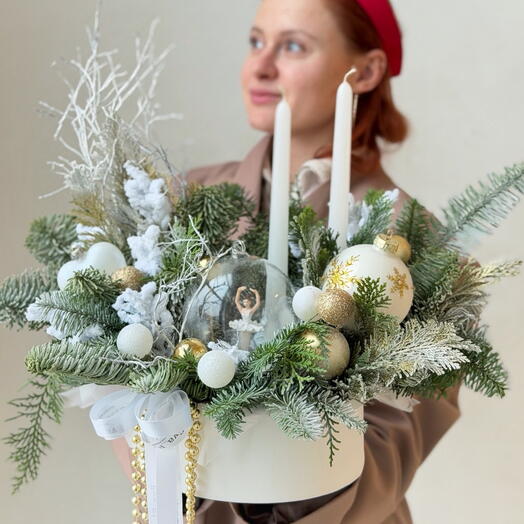 Балерина🤍Авторская зимняя композиция