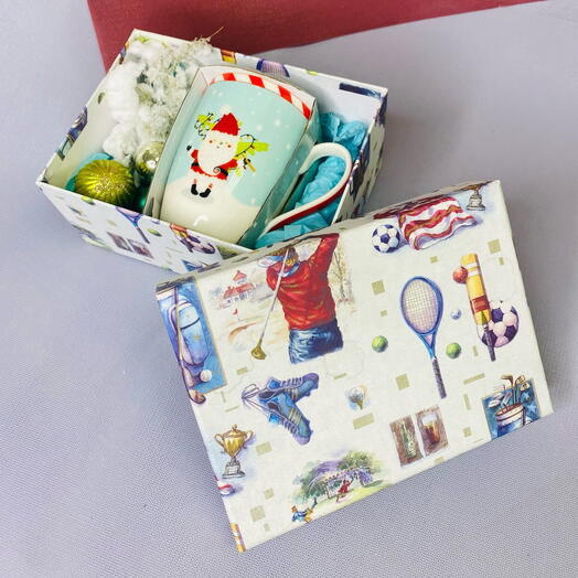 Подарочный набор с кружкой «дед мороз»