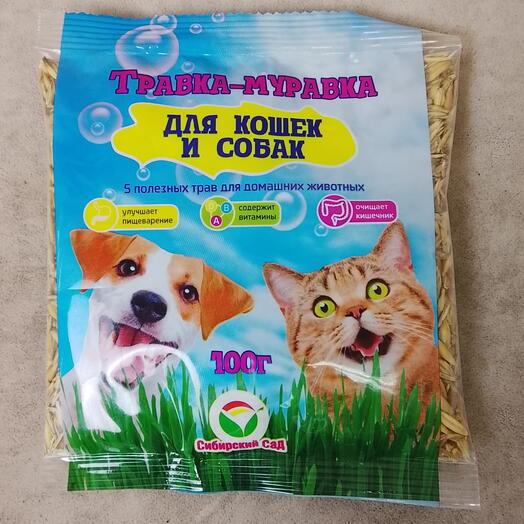 Травка для кошек и собак