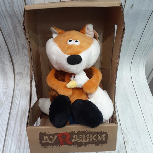 Ловкий Лис и курица, 24см., в коробке