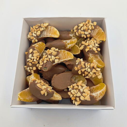 Мандарины в шоколаде, дольками
