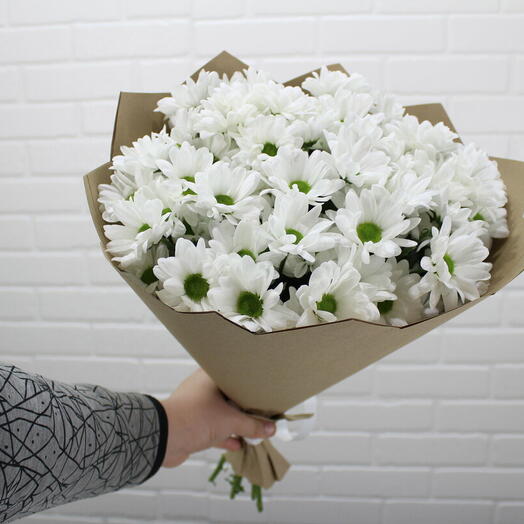 Букет из 5 кустовых хризантем
