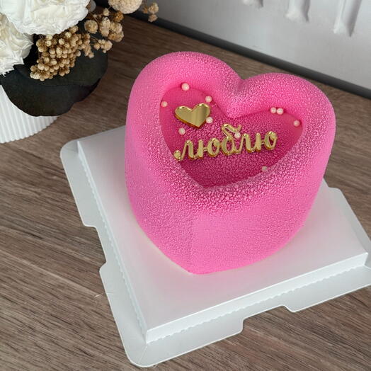 Бенто торт Сердце «Люблю»