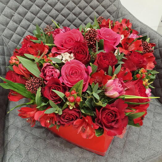 Flowers in a box to my love