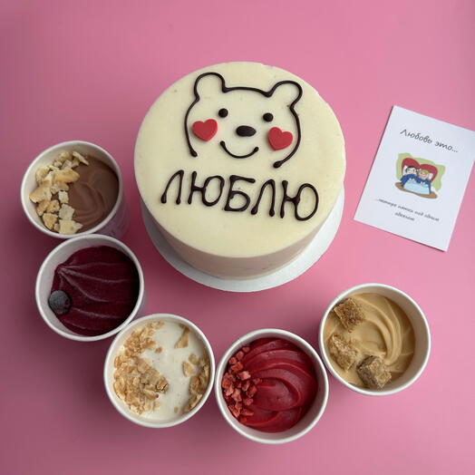 Бенто-микс со стаканчиками мороженого