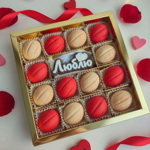 Орешки со сгущёнкой "Люблю" ️ подарок любимым