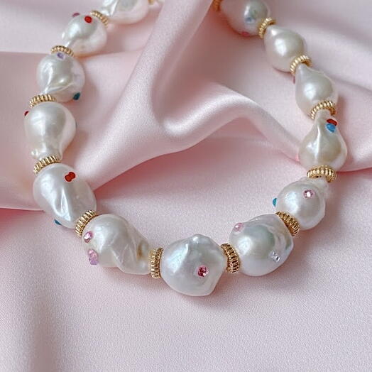 Браслет из натурального жемчуга «Искры чувств»