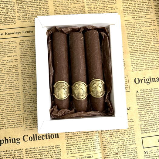 Шоколадные сигары с начинкой 3 шт