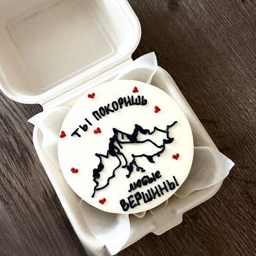 Бенто торт «Ты покоришь вершины»