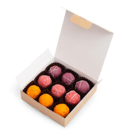 Коробка с трюфелями «Сырный сомелье» 9шт, Кантата