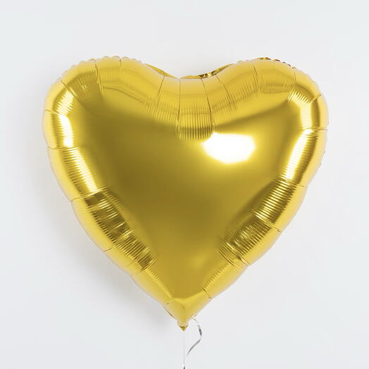 Шар гелиевый, фольгированный сердце «Gold»