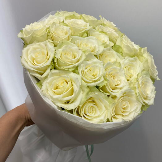 Моно из 25 белых роз
