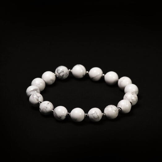 Браслет Самшит Магнезит Rh+ 21 см (BRA1167)