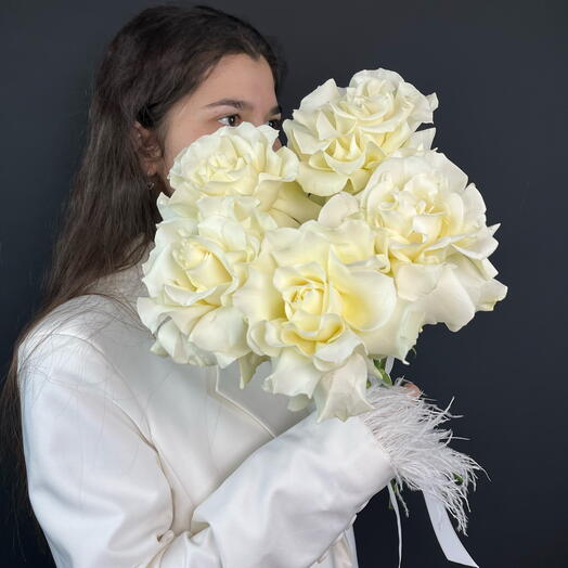 ❣️АКЦИЯ❣️Белые французские розы,5шт