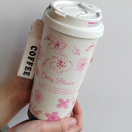 Термокружка 550 ml Цветы