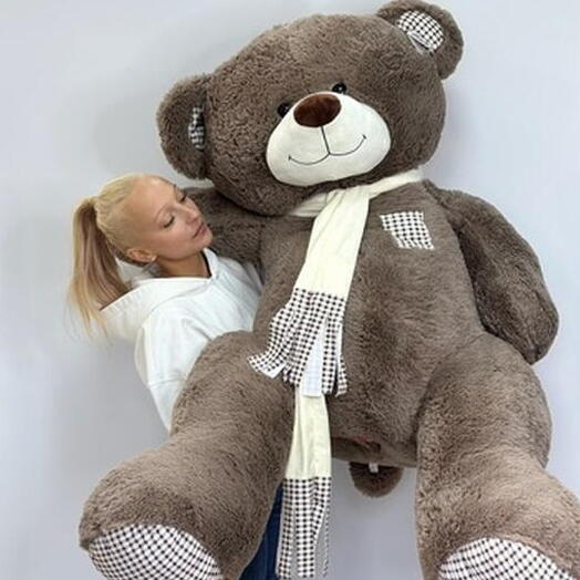Медведь Тоффи 190 см коричневый