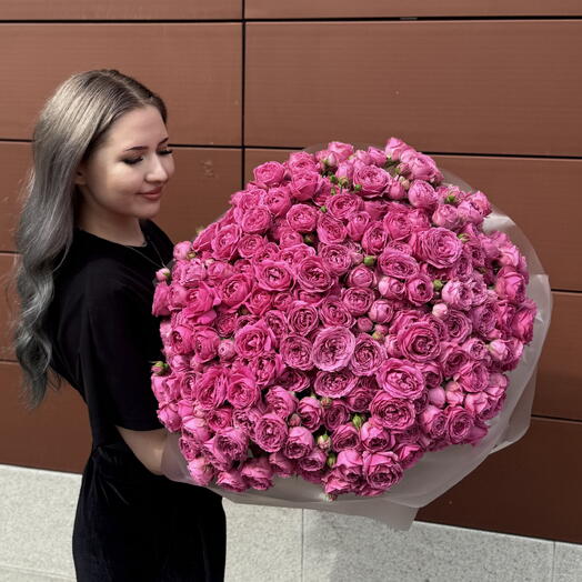 💕Wow-эффект! 51 кустовая Роза! / цветы в Уфе с доставкой
