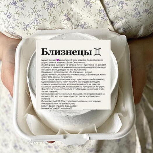 Бенто торт на день рождения для Близнеца