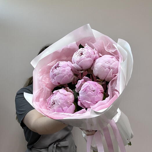 5 нежнейших пионов💕