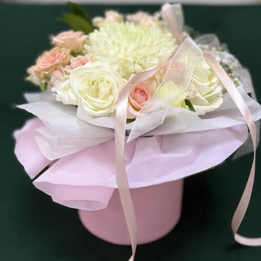 Корзинка из нежных роз🥰🌸