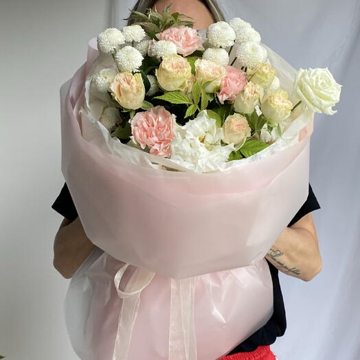Букет нежный «Розово-молочный»🌸