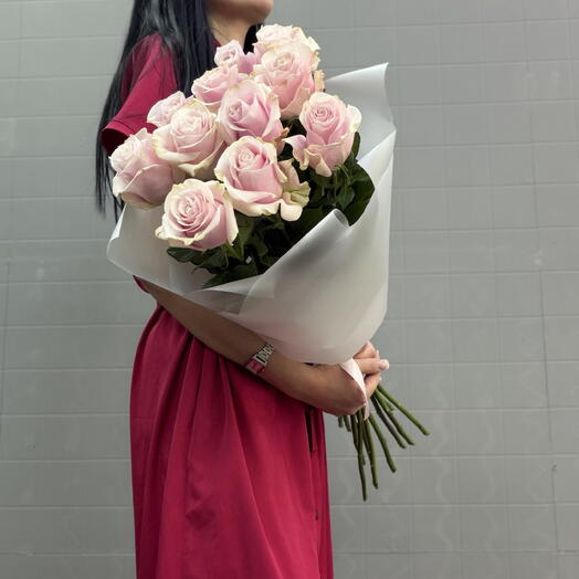 Букет роз Пинк Мондиаль 🌸