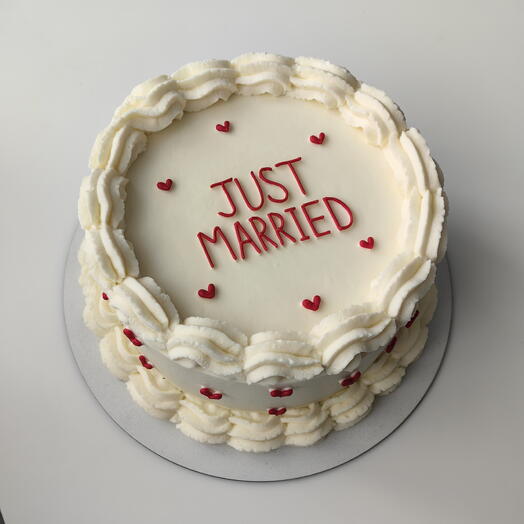 Торт свадебный just married 2кг