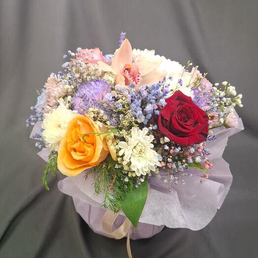 Сиреневый тортик цветов 💐