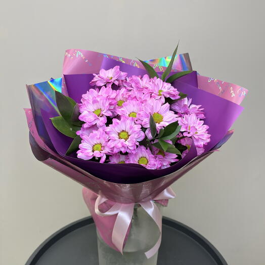 Яркий букет комплимент хризантем🌸