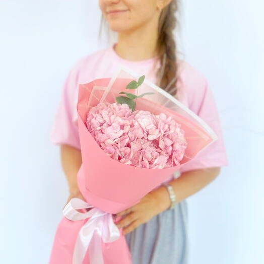 Розовая гортензия 🌸🤍