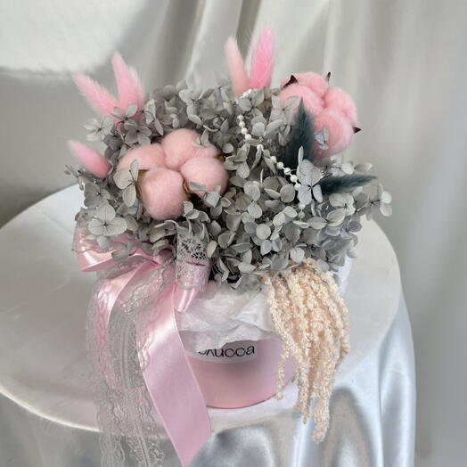 Сухоцветы в розовых оттенках🎀