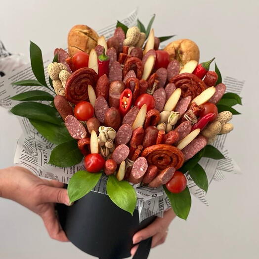 Букет мужской мясной к пиву, подарок папе, мужу, брату, парню, деду, коллеге