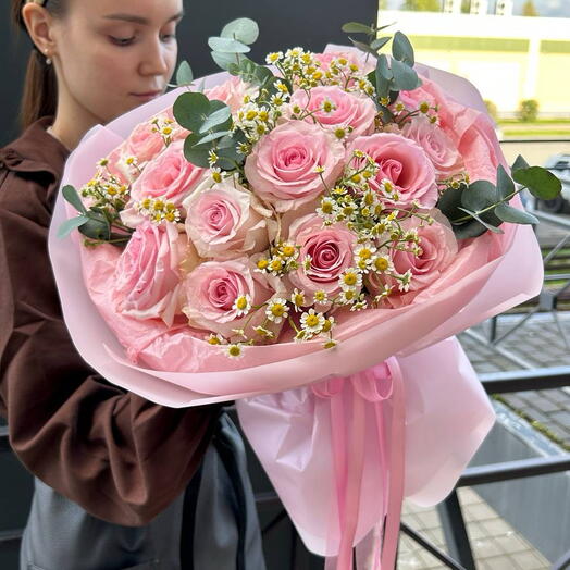 Букет "Розовый бум"