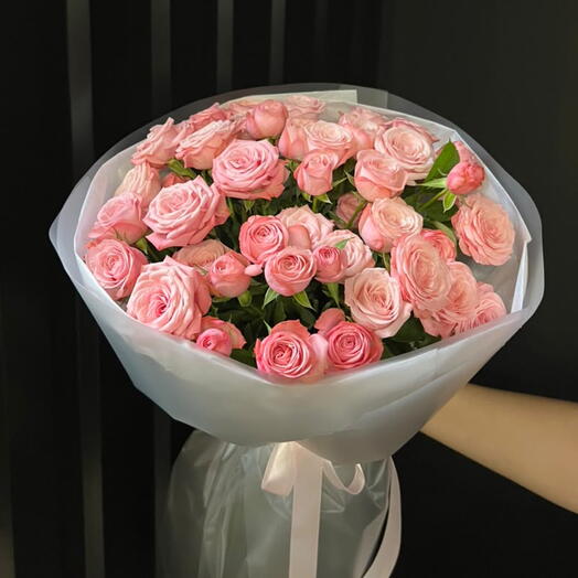 Букет из кустовых роз💞🌸