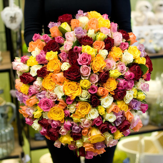 Ramo de rosas "Vive brillante"