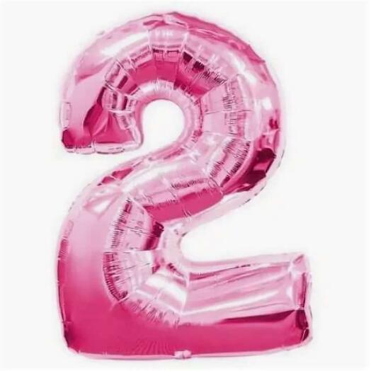 Foil ball "Digit 2"