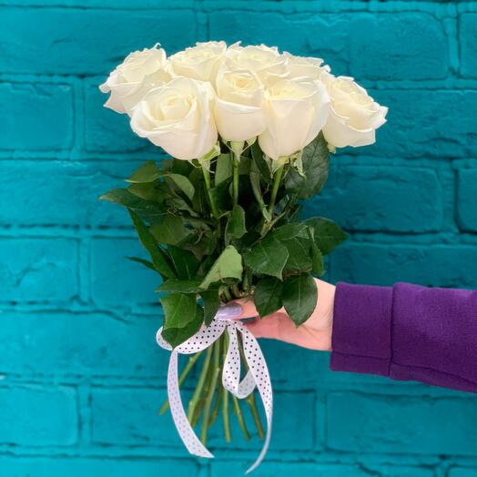 Ramo de 11 rosas blancas
