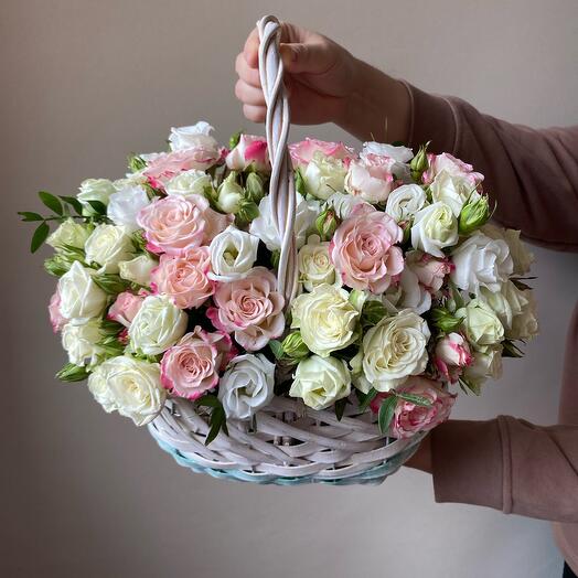 Basket with flowers
