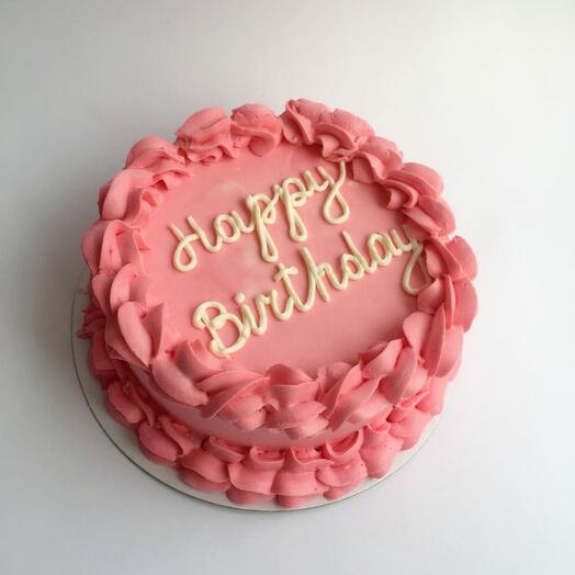 Торт "Happy birthday" с днем рождения