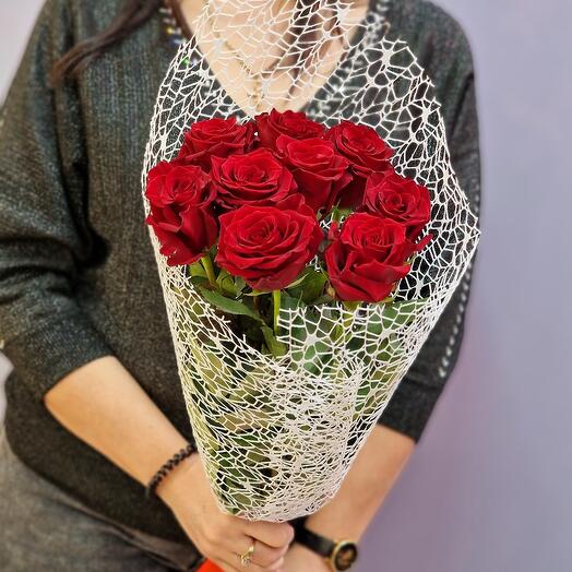 9 rosas rojas