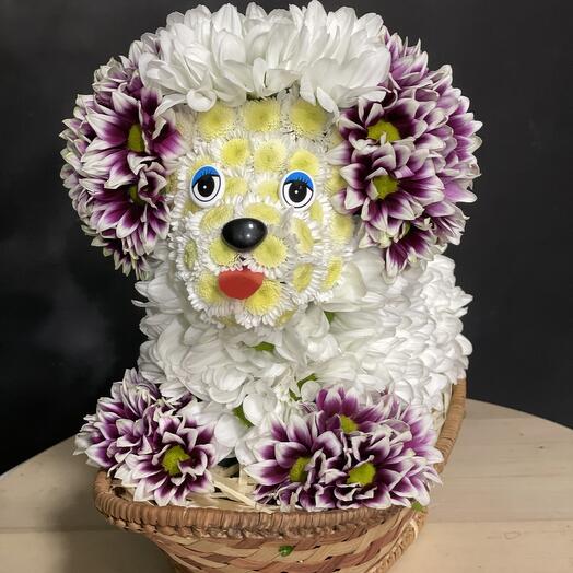 Игрушка из живых цветов
