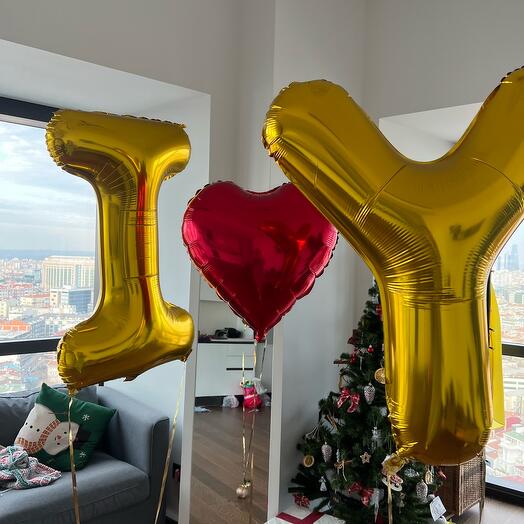 I love Y balloons